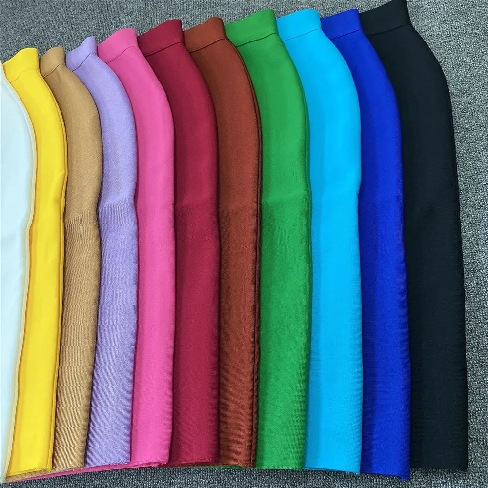 Damen Bleistiftrock Eleganter Rayon Rock für Party