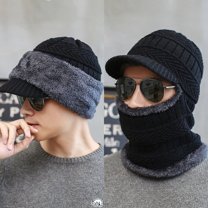 Unisex Wärme Mütze Thermo Strick Schutz