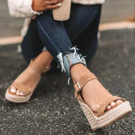 Norvielle Damen Keilschuhe Bequem Keilabsatz - Norvielle