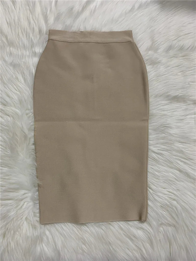 Damen Bleistiftrock Eleganter Rayon Rock für Party