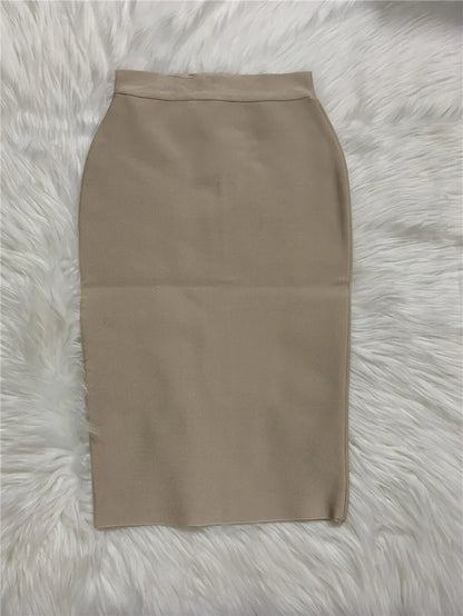 Damen Bleistiftrock Eleganter Rayon Rock für Party