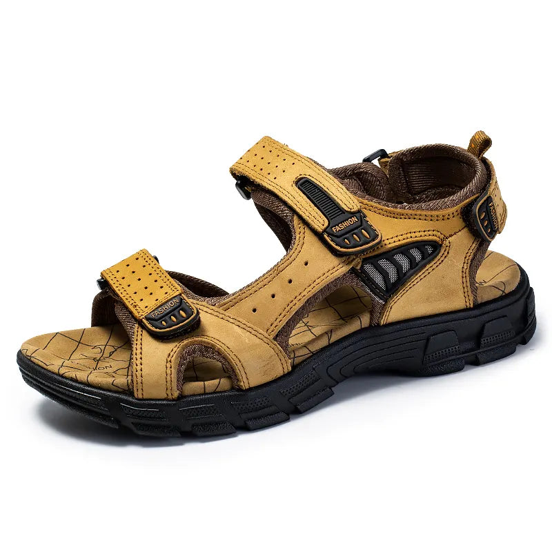 Damen Sandalen Bequem Klettverschluss