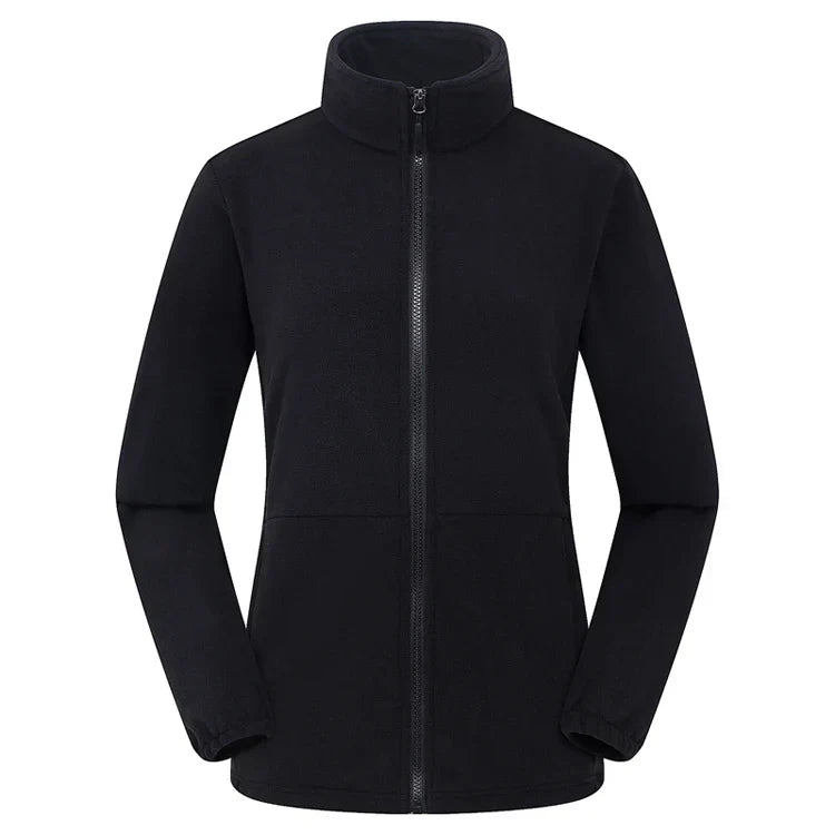 Damen Softjacke Weich Gefüttert Stehkragen