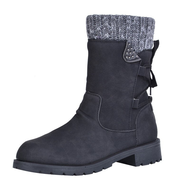 Norvielle Herren Stiefel Grako Leder Retro Metall Schnalle