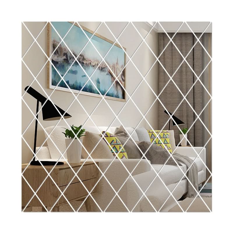 Eleganter 3D Spiegel Dreieck Dekoration