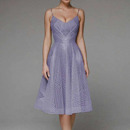 Norvielle Damen Abendkleid Offener Rücken Elegantes Design