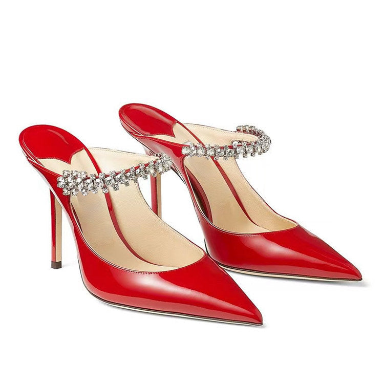 Damen Stiletto High Heels Spitze