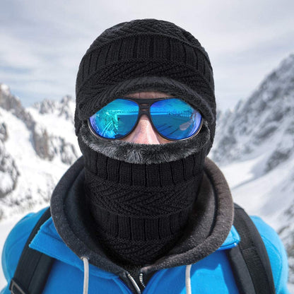 Unisex Wärme Mütze Thermo Strick Schutz