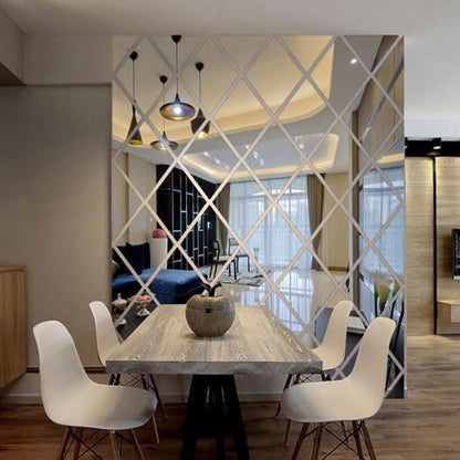 Eleganter 3D Spiegel Dreieck Dekoration