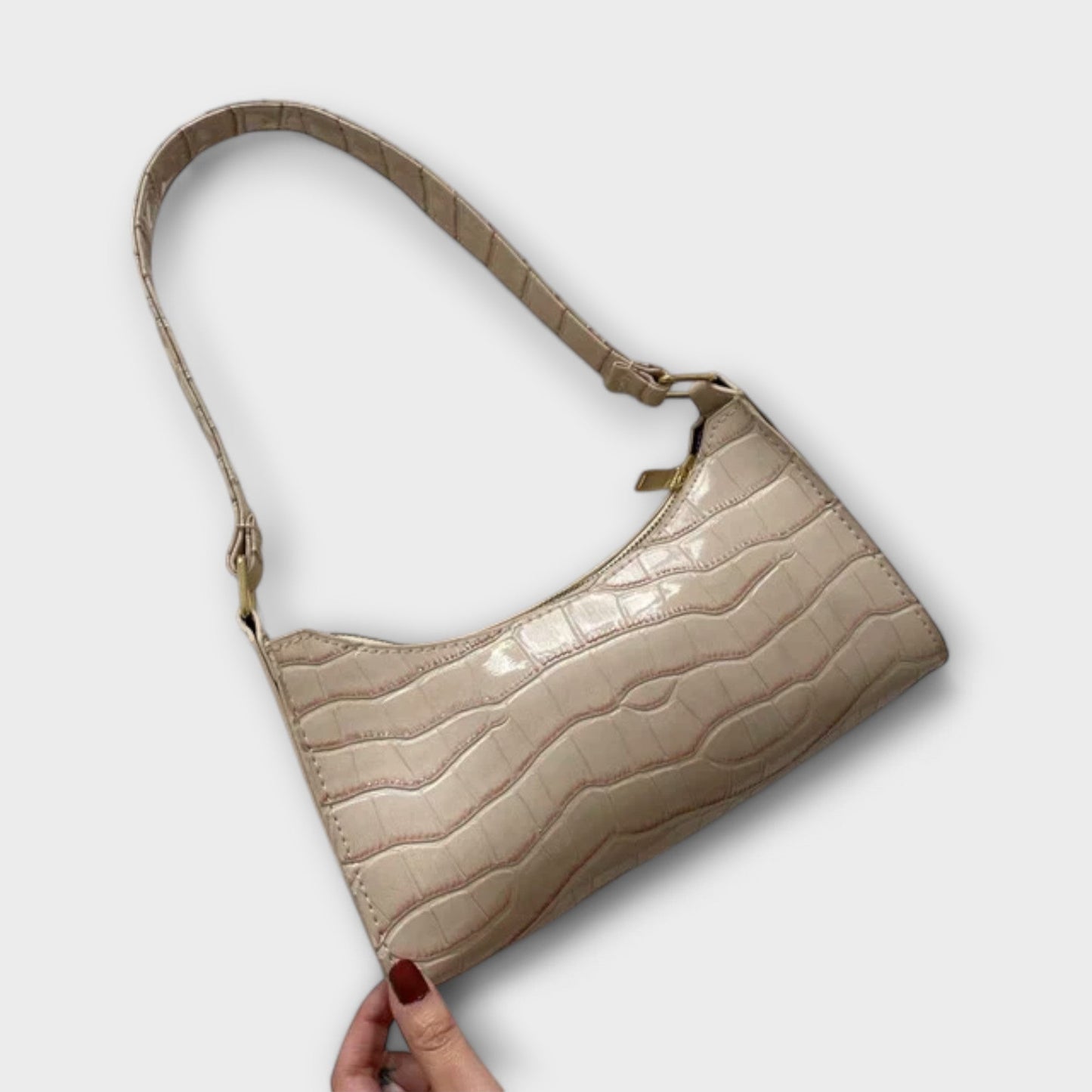 Damen Klassische Schultertasche Leder