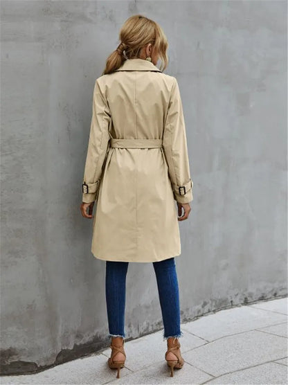 Norvielle Damen Trenchcoat Stilvoll - Norvielle