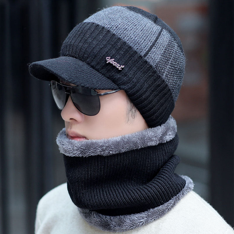 Unisex Wärme Mütze Thermo Strick Schutz