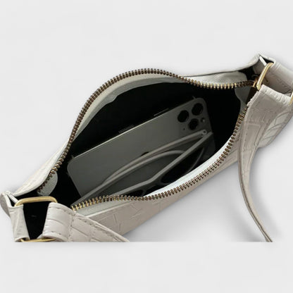 Damen Klassische Schultertasche Leder