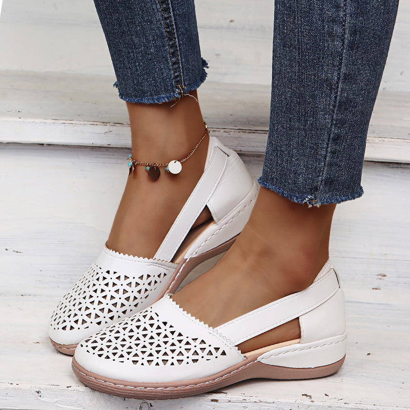 Damen Atmungsaktive Retro Flache Sandalen - Norvielle