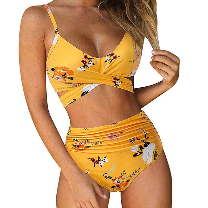 Norvielle Damen Hochtailliertes Bikiniset