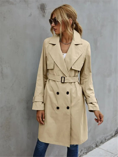 Norvielle Damen Trenchcoat Stilvoll