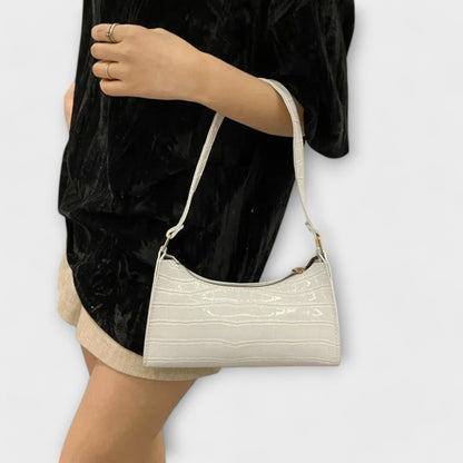 Damen Klassische Schultertasche Leder