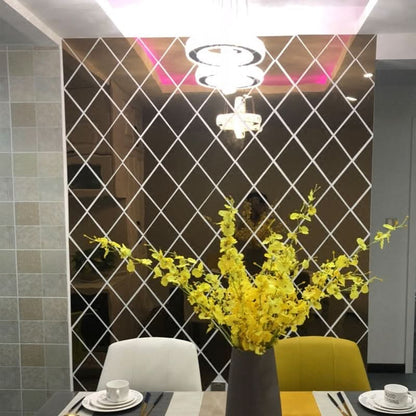 Eleganter 3D Spiegel Dreieck Dekoration