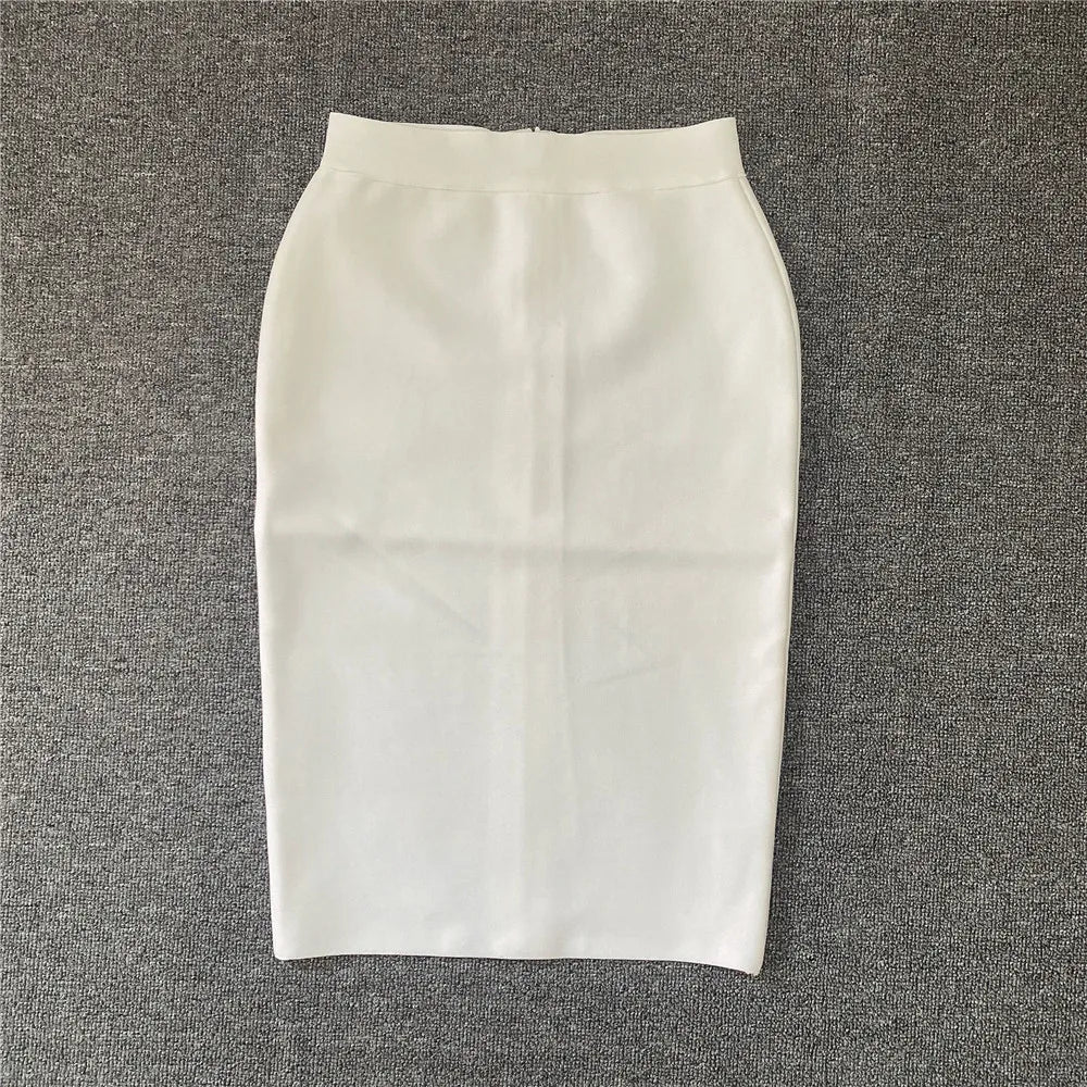 Damen Bleistiftrock Eleganter Rayon Rock für Party
