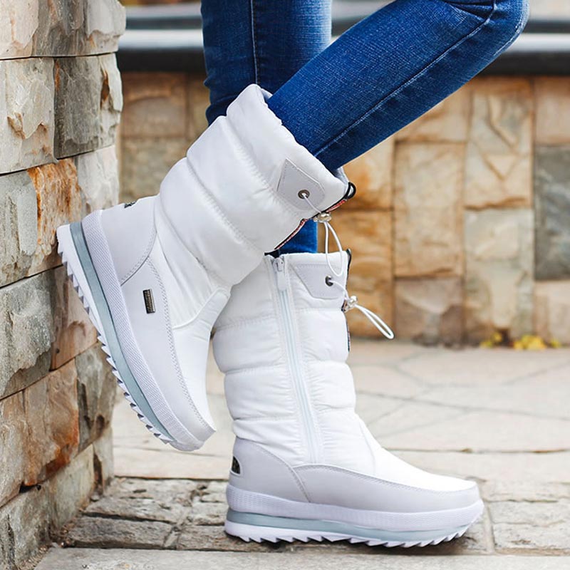 Norvielle Damen Winter Schneeschuhe Rutschfest Wasserdicht - Norvielle