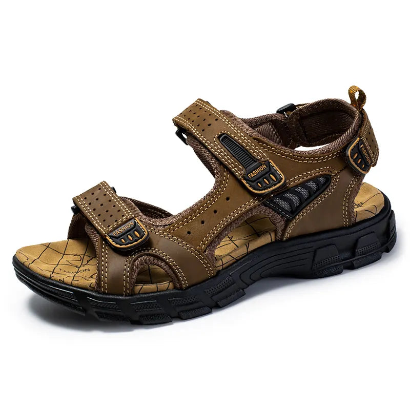Damen Sandalen Bequem Klettverschluss
