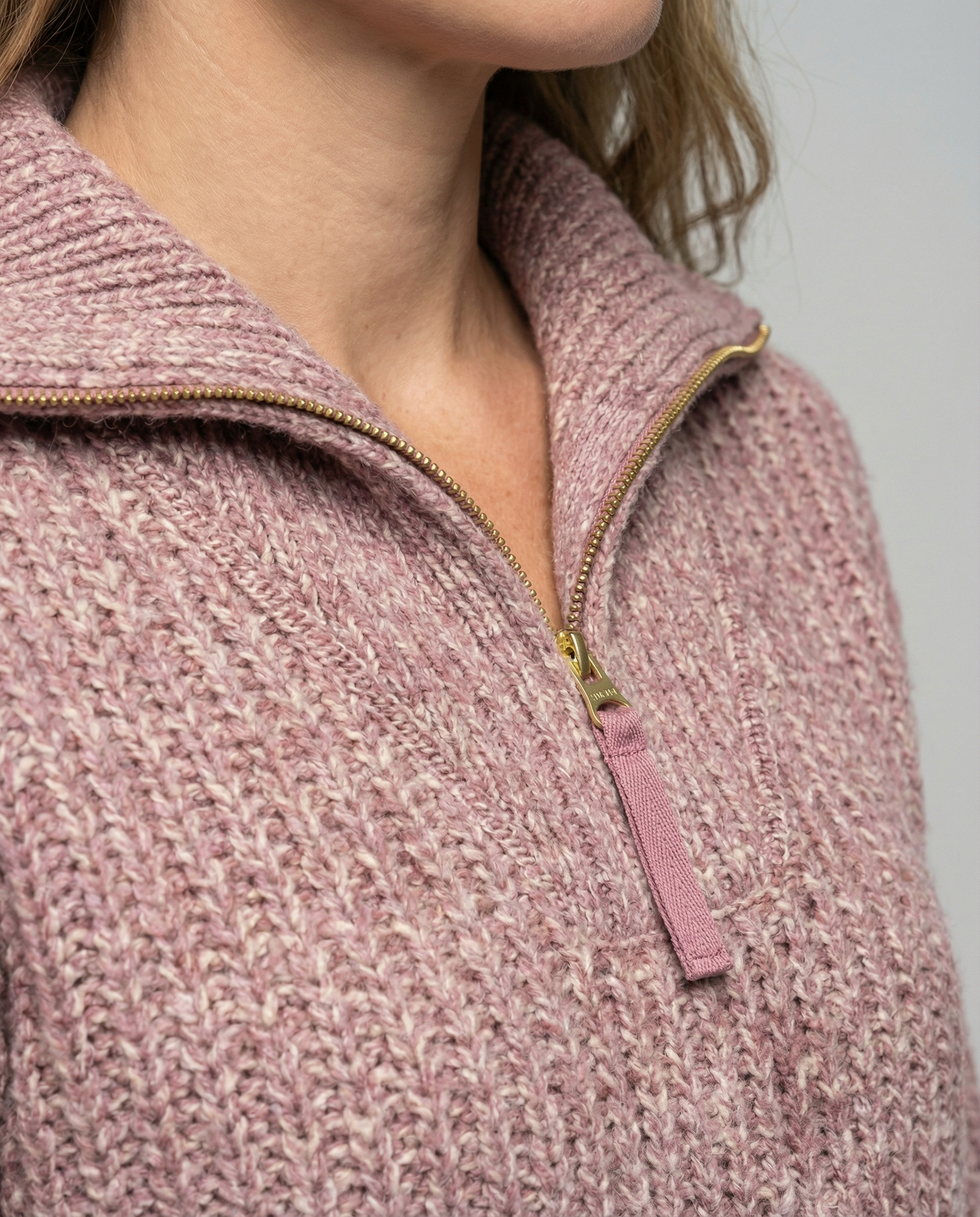 Damen Reißverschluss Pullover