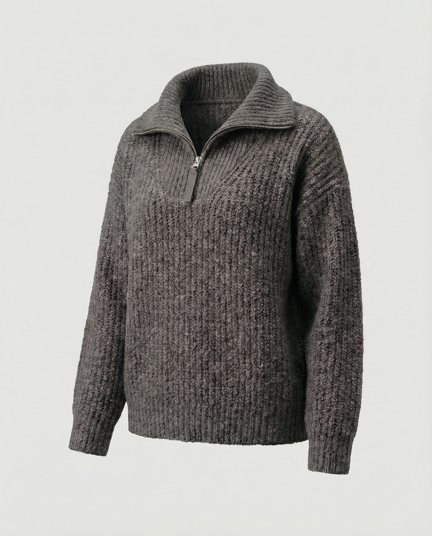 Damen Reißverschluss Pullover