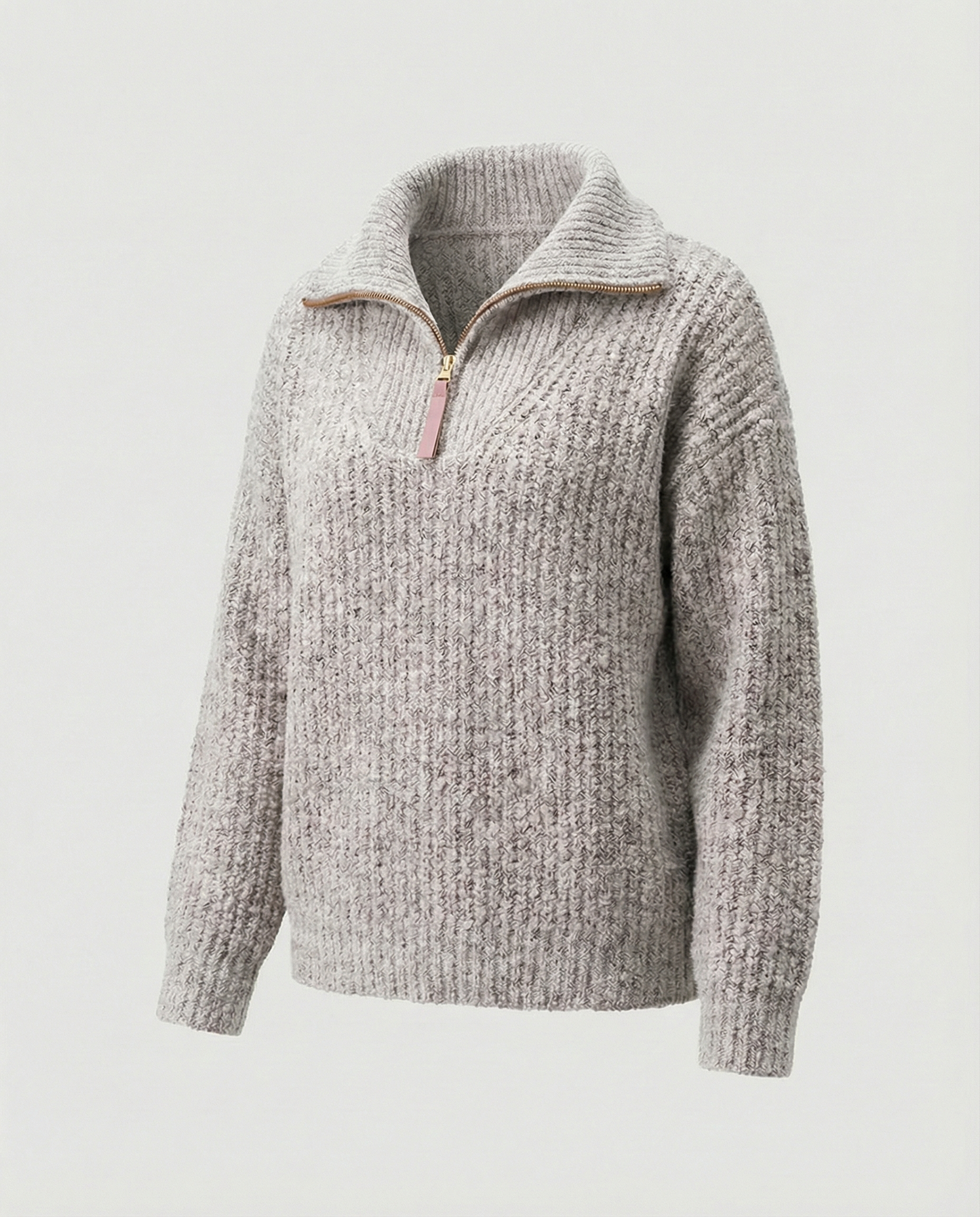 Damen Reißverschluss Pullover
