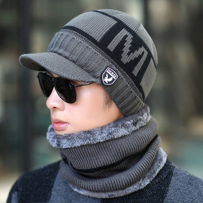 Unisex Wärme Mütze Thermo Strick Schutz