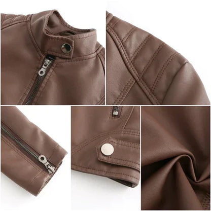 Damen Lederjacke Stilvoll