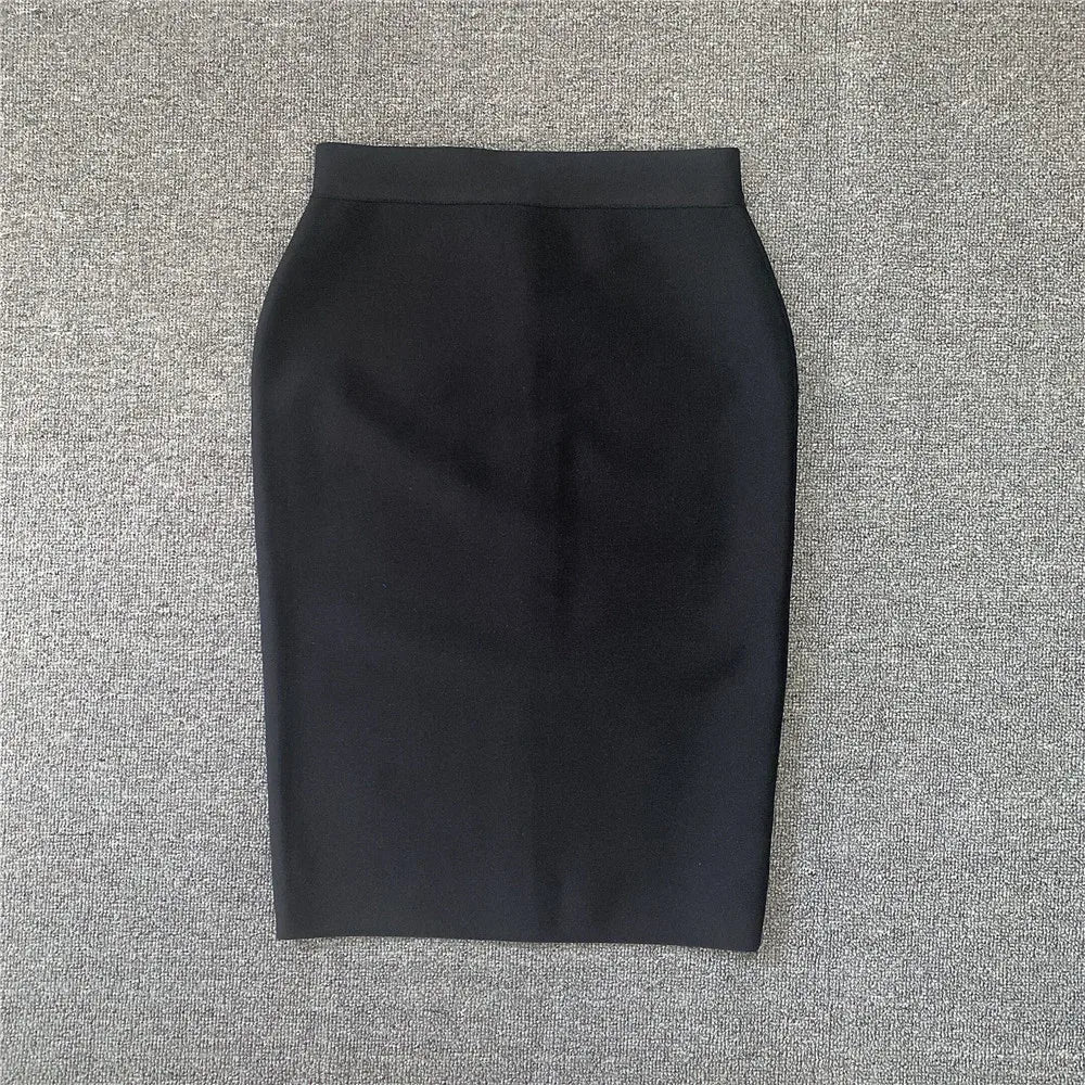 Damen Bleistiftrock Eleganter Rayon Rock für Party