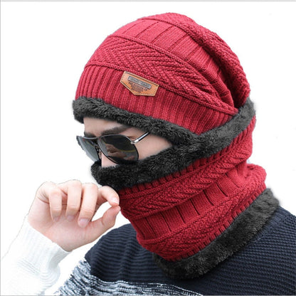 Unisex Wärme Mütze Thermo Strick Schutz