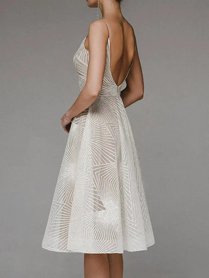 Elegantes Damen Midi-Kleid für Anlässe Schwarz - Norvielle