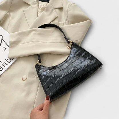 Damen Klassische Schultertasche Leder