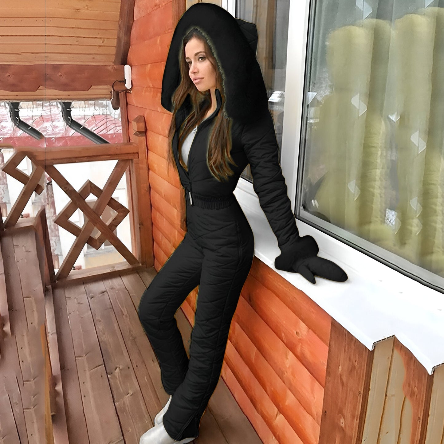 Norvielle Damen Ski-Overall Warm Winter Overall