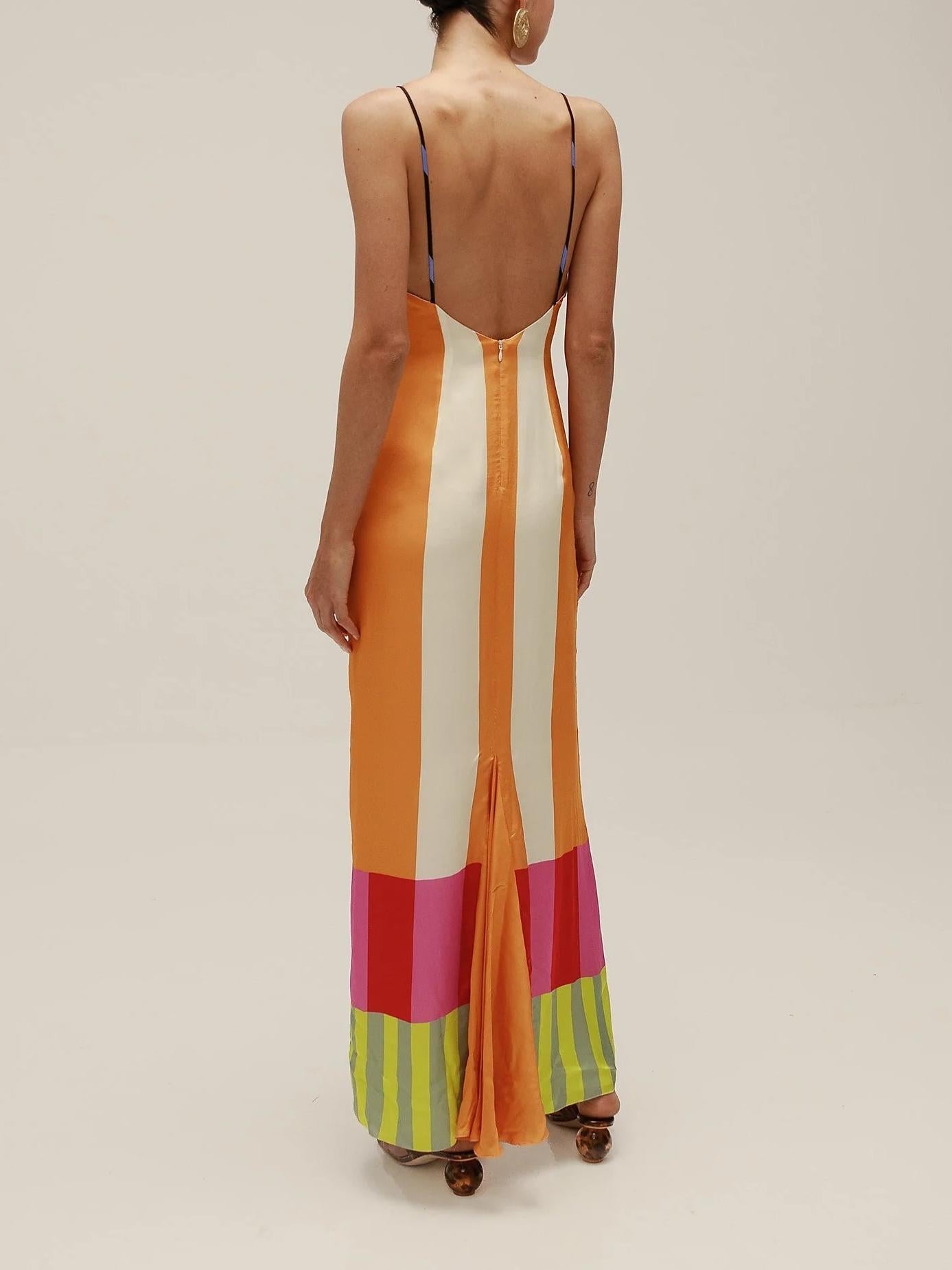Damen Sommerkleid Gestreift Spaghettiträger