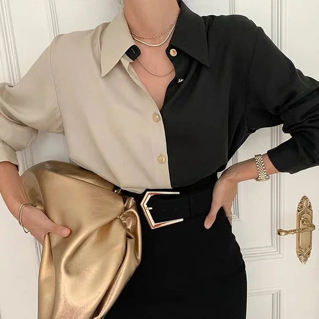 Damenhemd Vintage Stil Weiss
