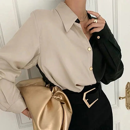 Damenhemd Vintage Stil Weiss