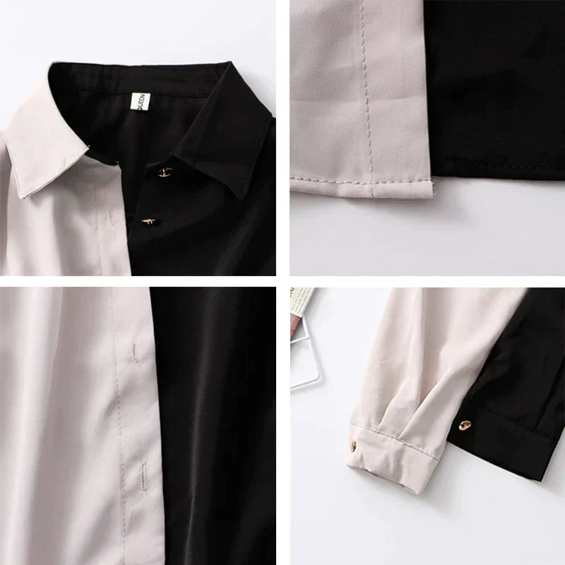Damenhemd Vintage Stil Weiss