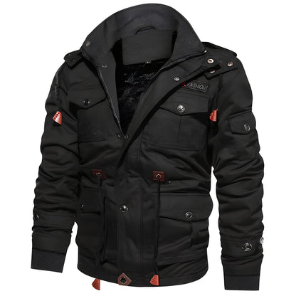 Herren Winter Pufferjacke Warm Gefüttert