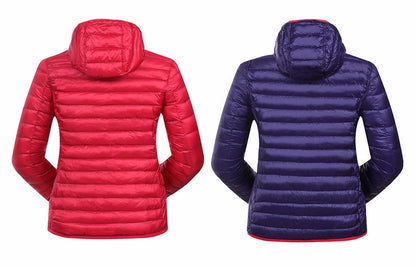 Velmora Damen Wende-Daunenjacke Leicht Warm Wasserabweisend