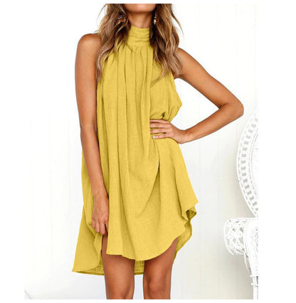 Mila Damen Sommerkleid Mittellang Elegant