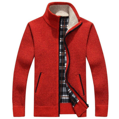 Herren Kurzcardigan Reißverschluss - Norvielle