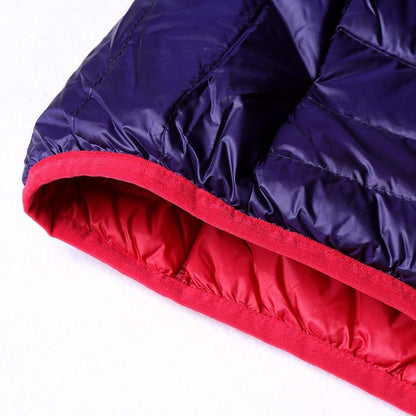 Velmora Damen Wende-Daunenjacke Leicht Warm Wasserabweisend