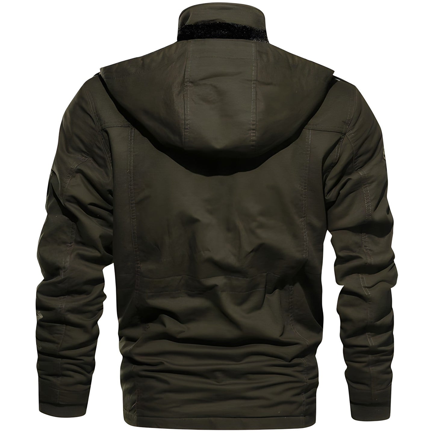 Cyrus Herren Militärjacke Kapuze Multitaschen Funktionsdesign