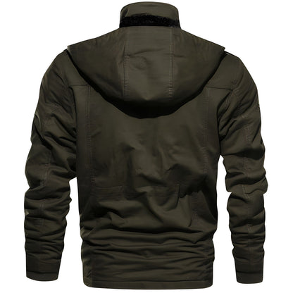 Herren Winter Pufferjacke Warm Gefüttert