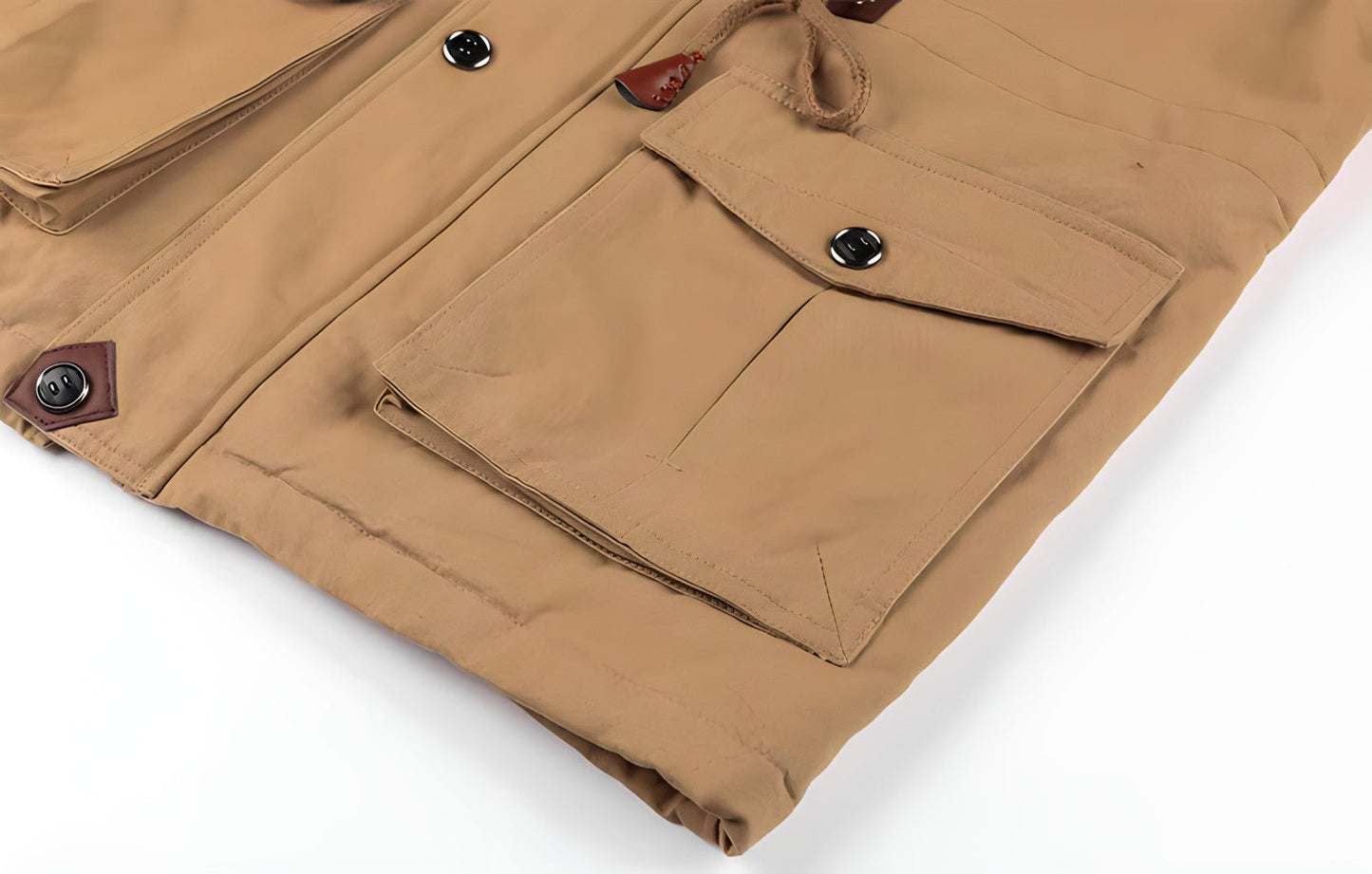 Cyrus Herren Militärjacke Kapuze Multitaschen Funktionsdesign
