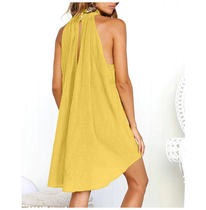 Mila Damen Sommerkleid Mittellang Elegant - Norvielle