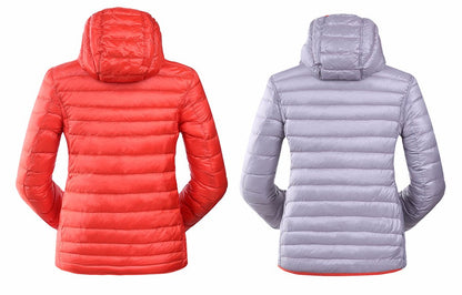 Velmora Damen Wende-Daunenjacke Leicht Warm Wasserabweisend