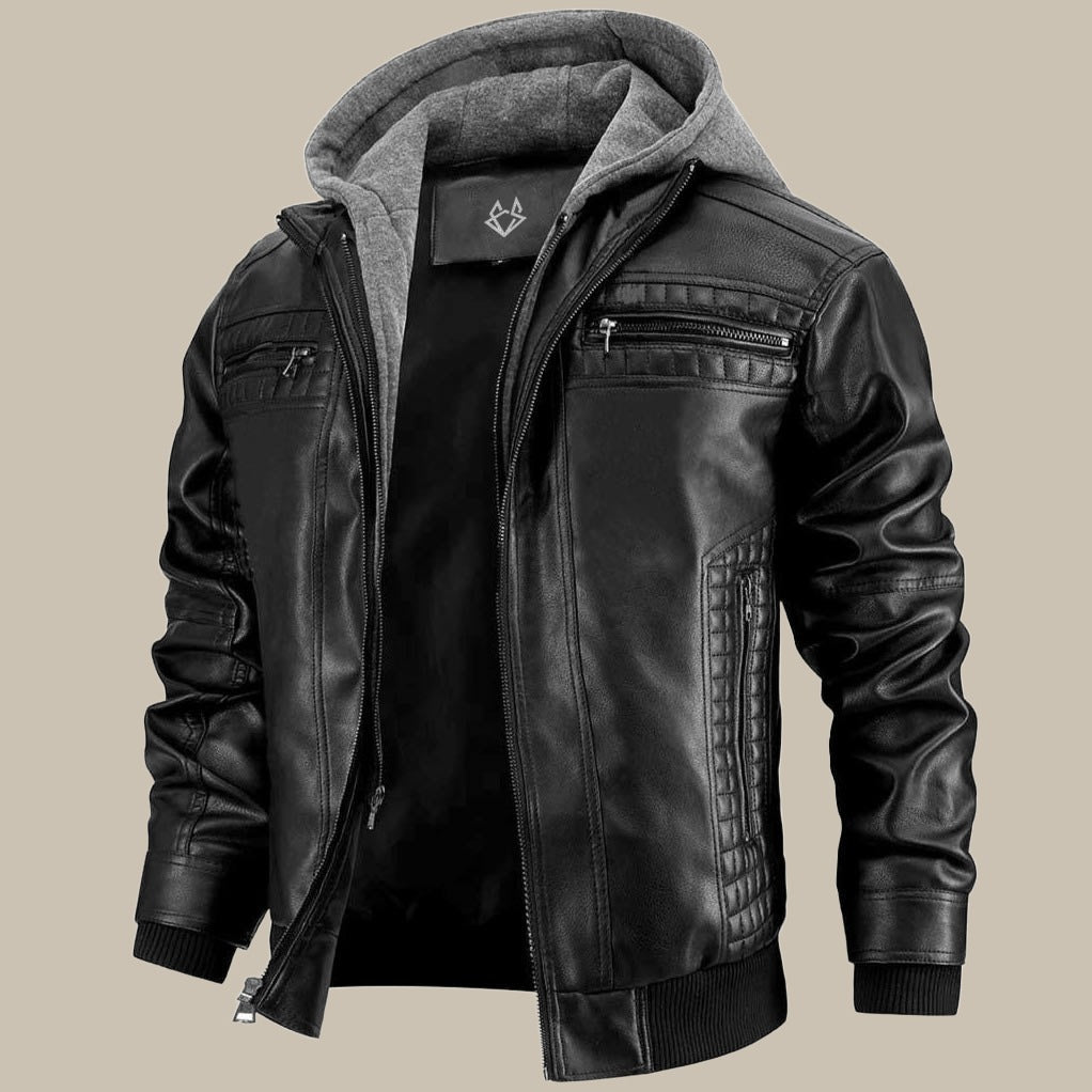 Herren Jacke Glatt Oberfläche Gerade Form - Norvielle